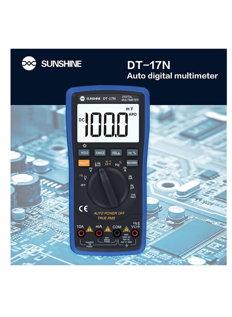 SUNSHINE DT-17N Digital Multimeter Auto Range Lcd Display Multimeter  - Image 1