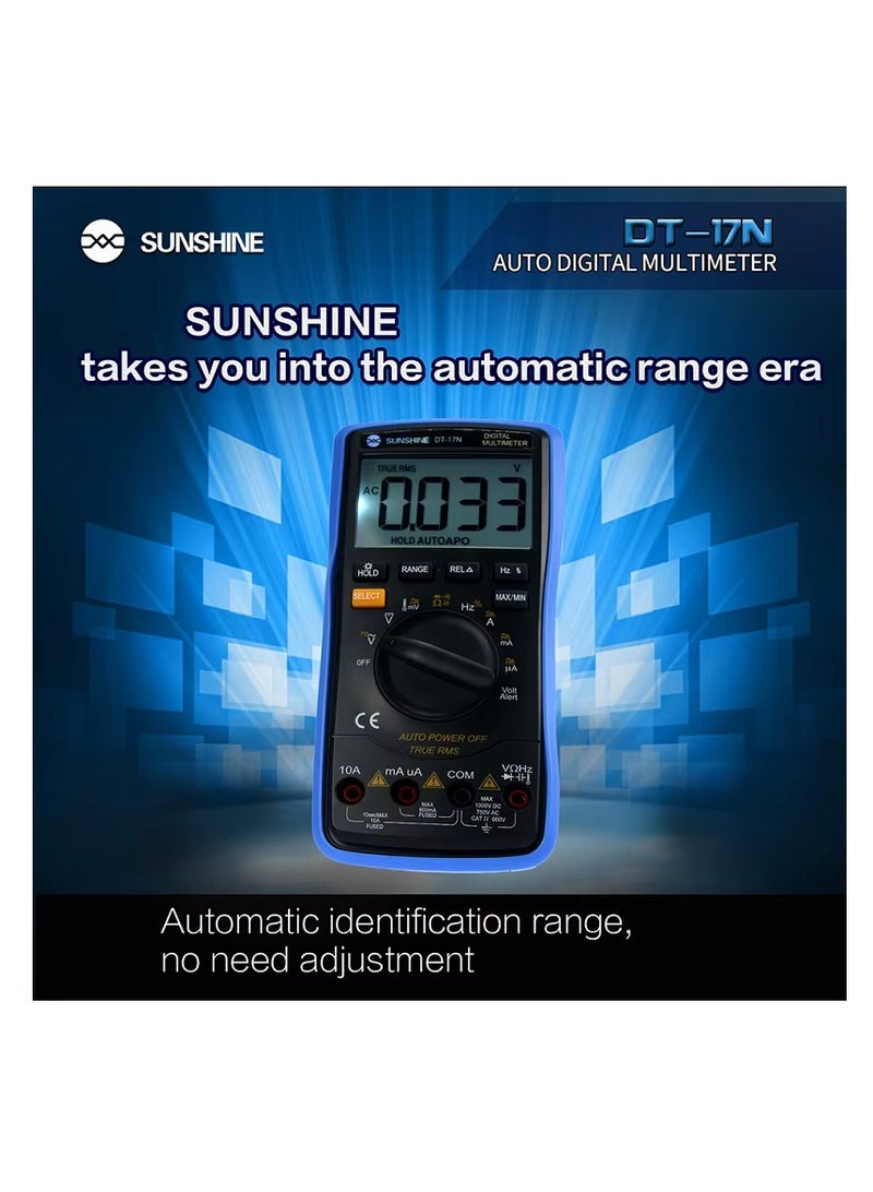 SUNSHINE DT-17N Digital Multimeter Auto Range Lcd Display Multimeter  - Image 2