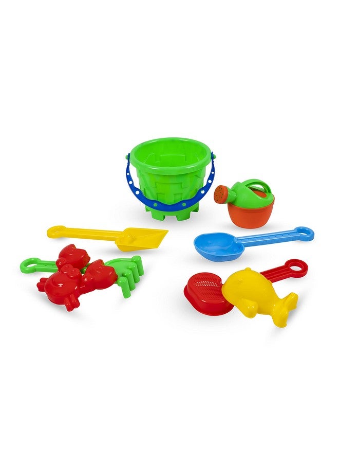 اتش اس انتربرايز مجموعة ألعاب شاطئية من HS ENTERPRISE للأطفال، مصنوعة في الهند، مكونة من 8 قطع من ألعاب القلعة المقولبة، مصنوعة من مواد مريحة، ودلو رمل، وحيوان، وقالب، ومجرفة شاطئ، وما إلى ذلك، ومجموعة أدوات، وألعاب تعليمية لتطوير فنون الشاطئ - Image 2