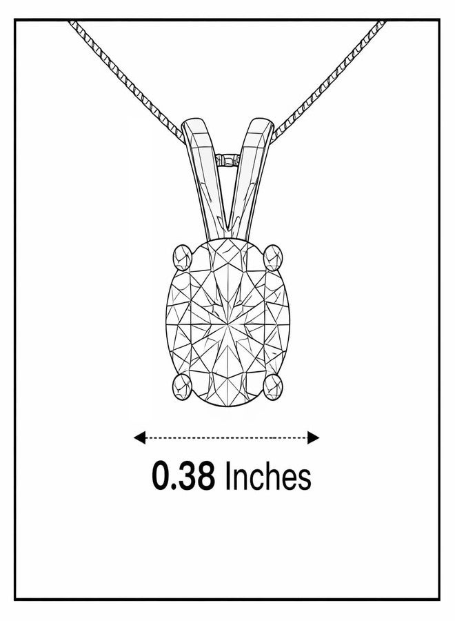 Mariell Cubic Zirconia Crystal Gold Pendant Necklace for Women, 2 Carat CZ, Bridal Wedding Jewelry Gift - Image 3
