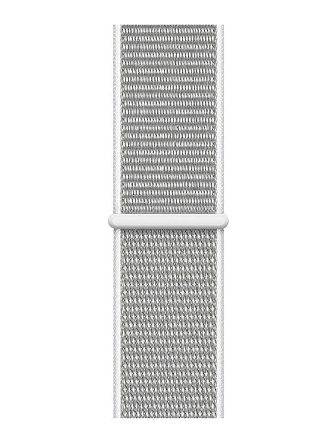 فيسوس شريط استبدال النايلون لسلسلة Apple Watch 5/4/3/2/1 - 38-40mm Seummit White/Silver