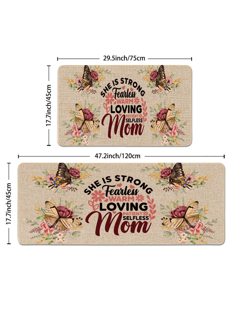2 PCS Kitchen Floor Mats Rugs Set, Cushion Floor Carpet, Waterproof, Oil Resistant and Anti-Fatigue PU Standing Mat for Kitchen, Floor, Office, Sink, Laundry 45*75CM+45*120CM - Image 5
