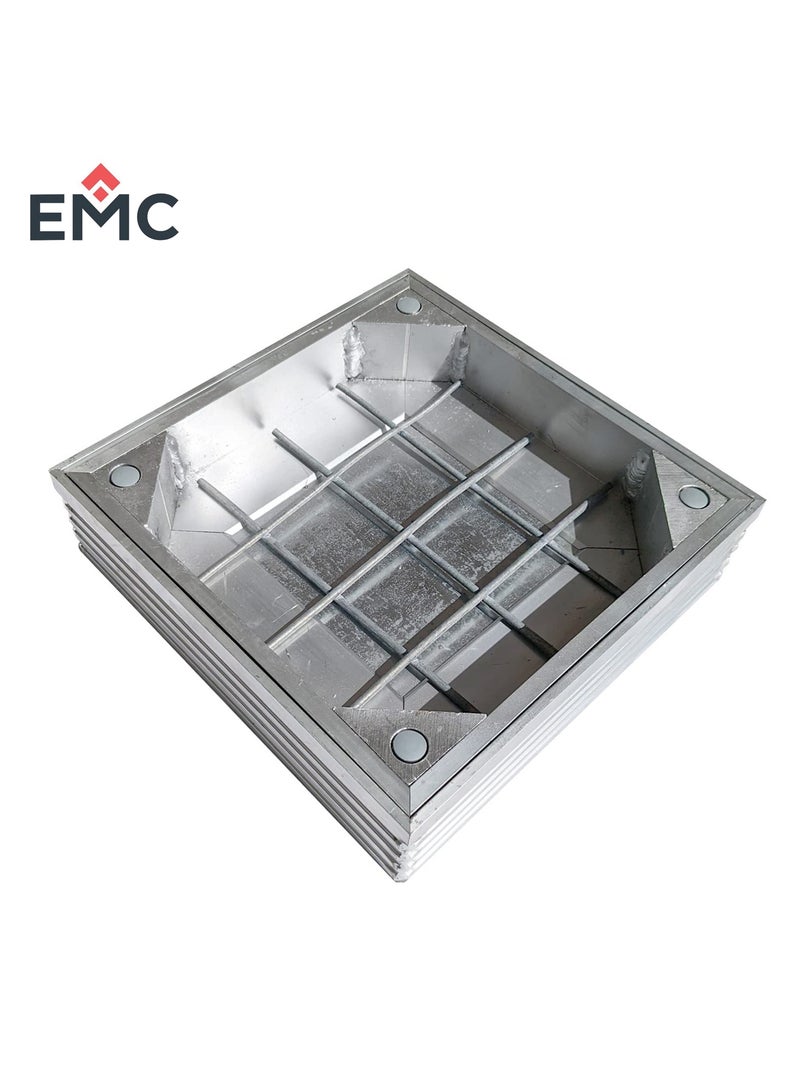 اي ام سي غطاء فتحة صرف صحي أرضية غائرة من EMC، صينية بلاط من الألومنيوم، مربع (50×50) - Image 4