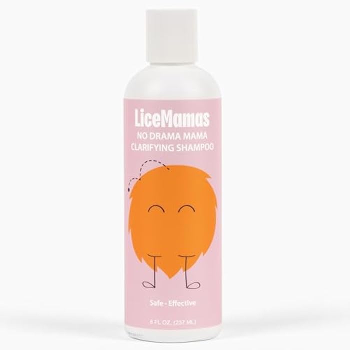 Lice Mamas Lice Clarifying Shampoo - Deep Cleansing Anti-Lice Treatment for All Ages, Removes Build-Up & Refreshes Scalp, No Harsh Chemicals, 8 oz - Image 1