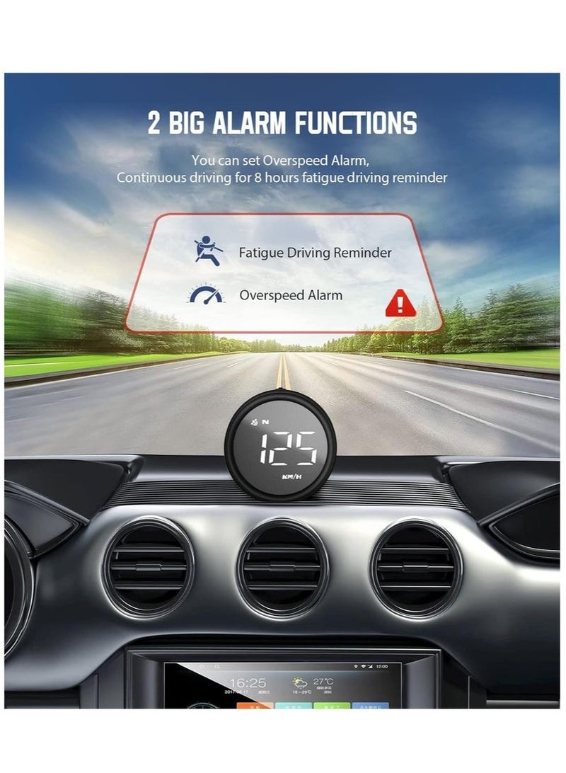 Bukela Car Heads Up Display with Fatigue Driving Reminder and Compass - Image 3