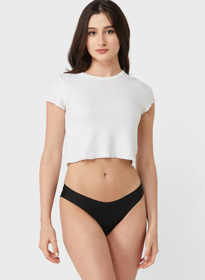 Cotton On Body 3 Pack Lace Trim Brief