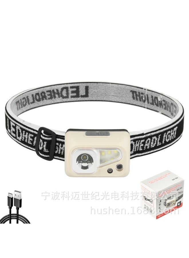 NIBEMINENT Type-C Charging Lightweight LED Headlamp for Outdoor Camping