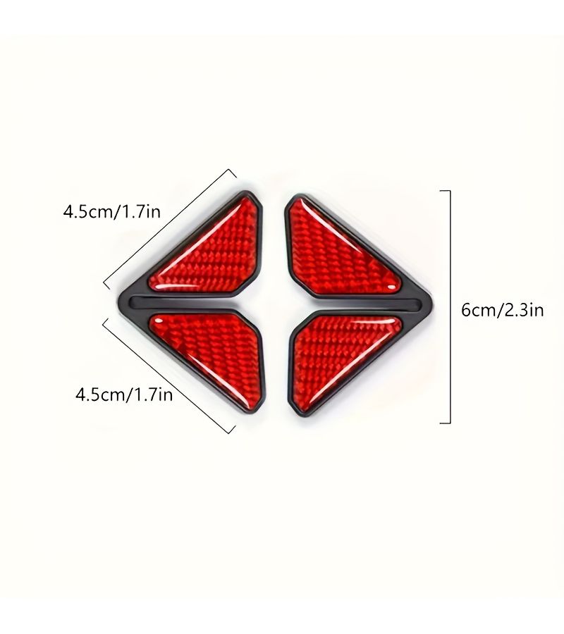 Carbon Fiber Modified Car Door Corner Bumper Universal Soft Plastic Door Protector Black 2pcs - Image 3