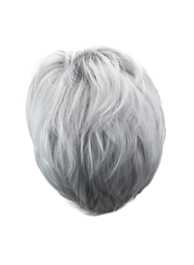 NIBEMINENT Descendants Movie Character Cosplay Wig Grey 11inch - Image 2