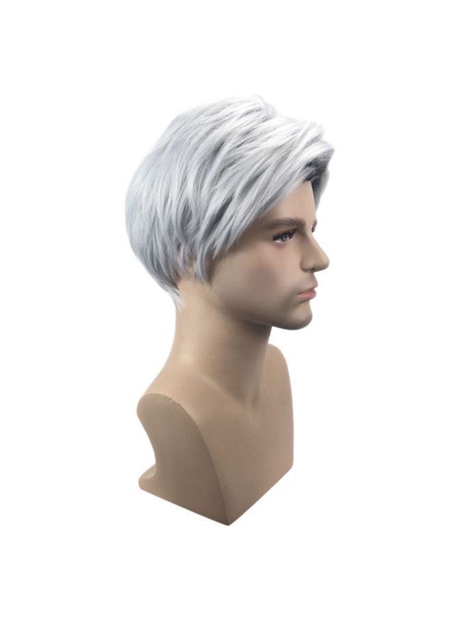 NIBEMINENT Descendants Movie Character Cosplay Wig Grey 11inch - Image 3