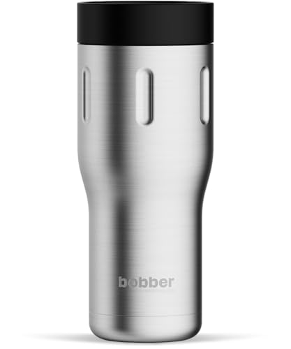 BOBBER - 16 Oz Vacuum Insulated Stainless Steel Portable Travel Coffee Mug With 100% Leakproof Locked Lid (Matte) - Image 1