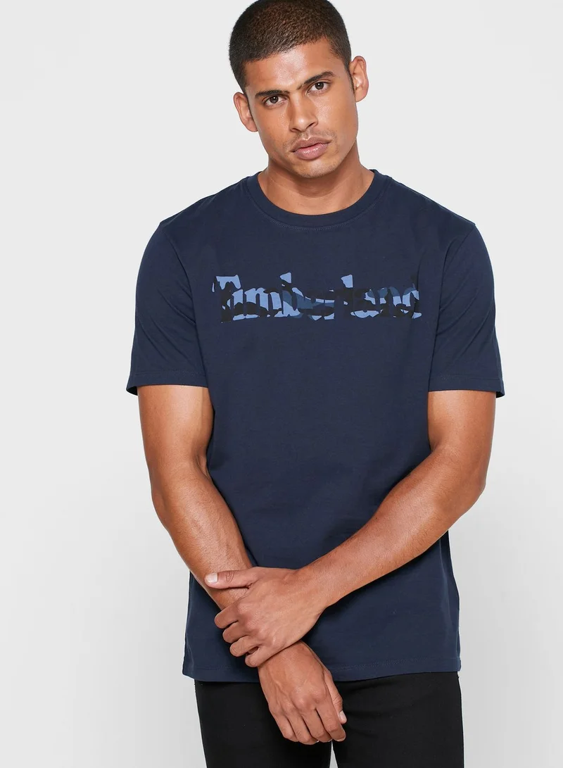 Timberland Kennebec River Camo Linear T-Shirt
