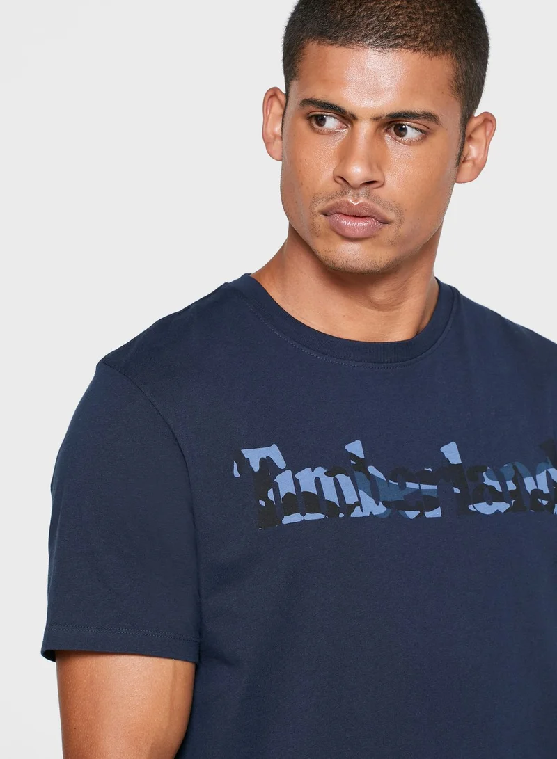 Timberland Kennebec River Camo Linear T-Shirt
