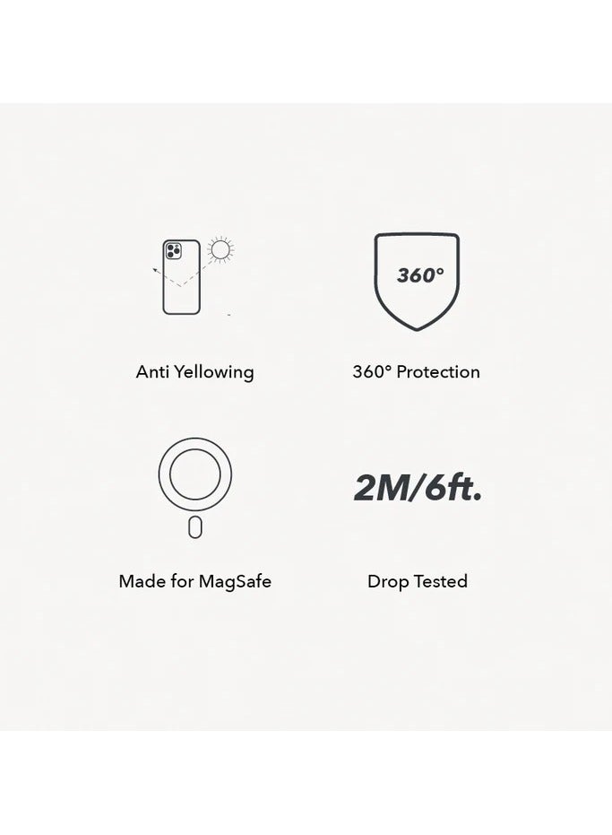 بروستايل جراب ProStyle الشفاف لهاتف iPhone 17 Pro مع MagSafe - غطاء واقٍ شفاف رفيع مقاوم للصدمات، مضاد للاصفرار، مقاوم للخدش، متوافق مع الشحن اللاسلكي - Image 2