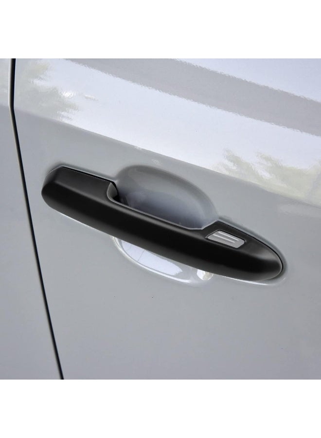 DLOVEG Exterior Door Handle Covers Compatible for 2019-2022 2023 2024 2025 Toyota Rav4 Accessories for Highlander 2024 2023 2022-2020 Handle Protectors with 4 Holes for Auto Sensors (Matte Black) - Image 3