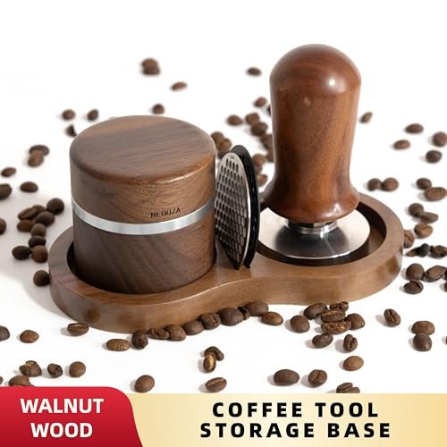 NEOUZA Coffee Tamper Stand Holder for Tamper Distribution Tool Puck Screen Walnut Wood51mm 53mm 58mm Universal - Image 3