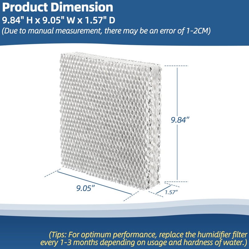 Sconva Hc22P Humidifier Filter Pad Replacement Filter Wicks Compatible With Honeywell He100  He150  He220  He225 He240 & Aprilaire 110 220 550 (Pack Of 2) - Image 2