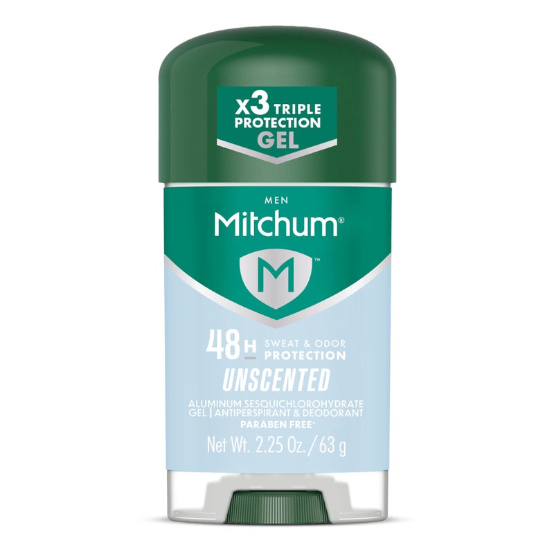 Mitchum Mens Triple Odor Protection Antiperspirant Deodorant Gel Unscented 48HR Protection 225 oz - Image 3