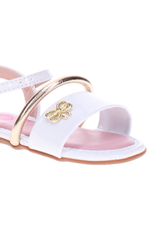 MOLEKINHA صنادل مسطحة بحزام خلفي مع تفاصيل قوس - Image 5