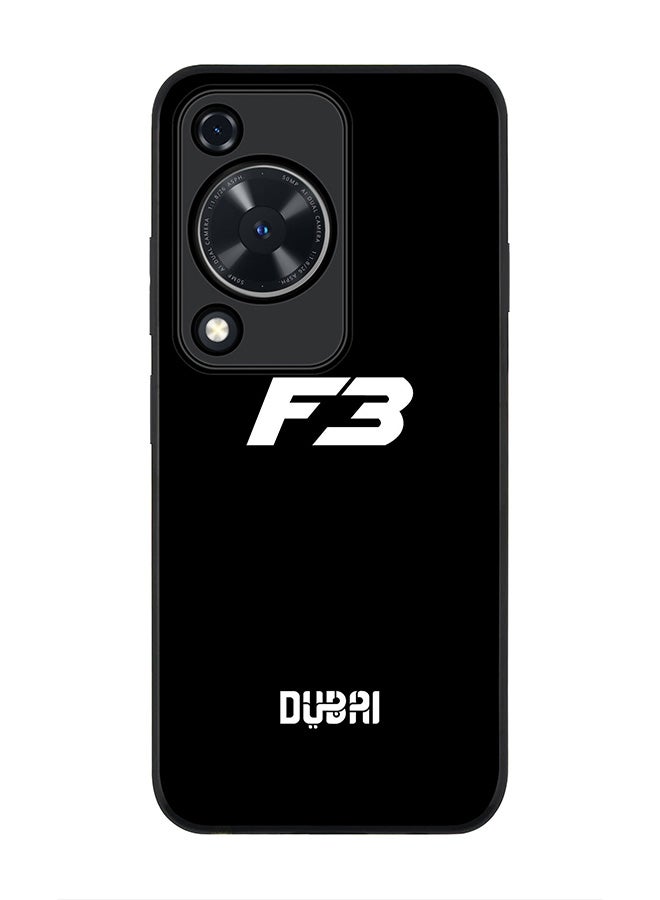 Stylizedd Rugged Black edge case for Huawei nova Y72 / Huawei Enjoy 70 4G, Slim fit Case Flexible Rubber Edges Anti Drop TPU Gel Thin Cover -  Faz3 Dubai Black - Image 1