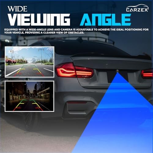 CARZEX Car Rear View 8 LED Dome Camera 720P Reverse Parking Number Plate Camera for Cars - Image 4