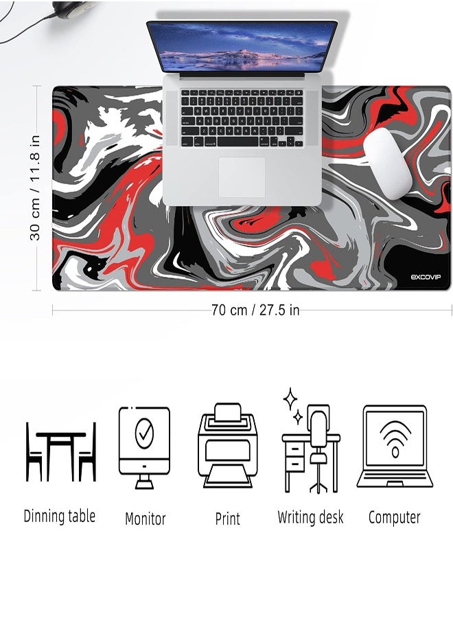 DMG TECH Large Gaming Mouse Pad Non-Slip Mouse Pad Table Pad Stitched Edge (900x400MM Red)  - Image 5