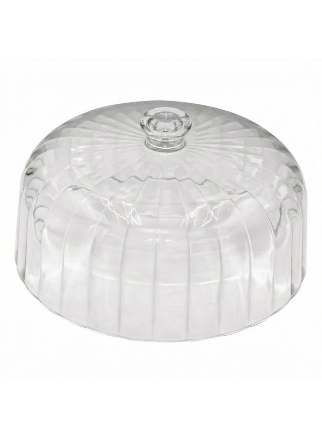 cutesun 11.8 Inch Cake Dome Cover, Acrylic Round Cake Stand Cover, Pastry Display Cloche for Food Plastic, Cake Cover Lid for Cake Stand Cake Plate Display Serving Platter - Image 1