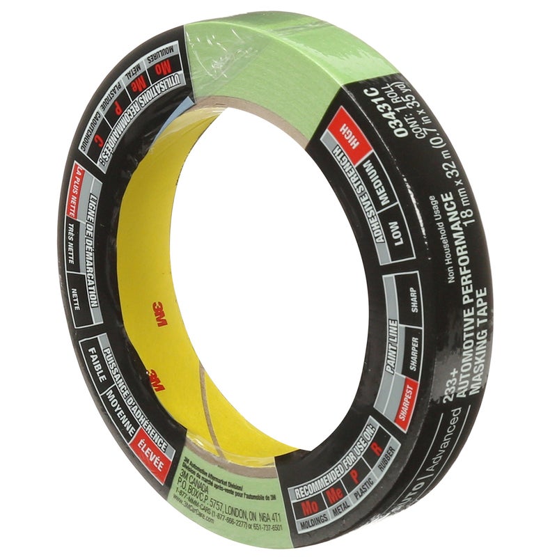 3M Automotive Performance Masking Tape 03431 18 mm x 32 m 1 Roll