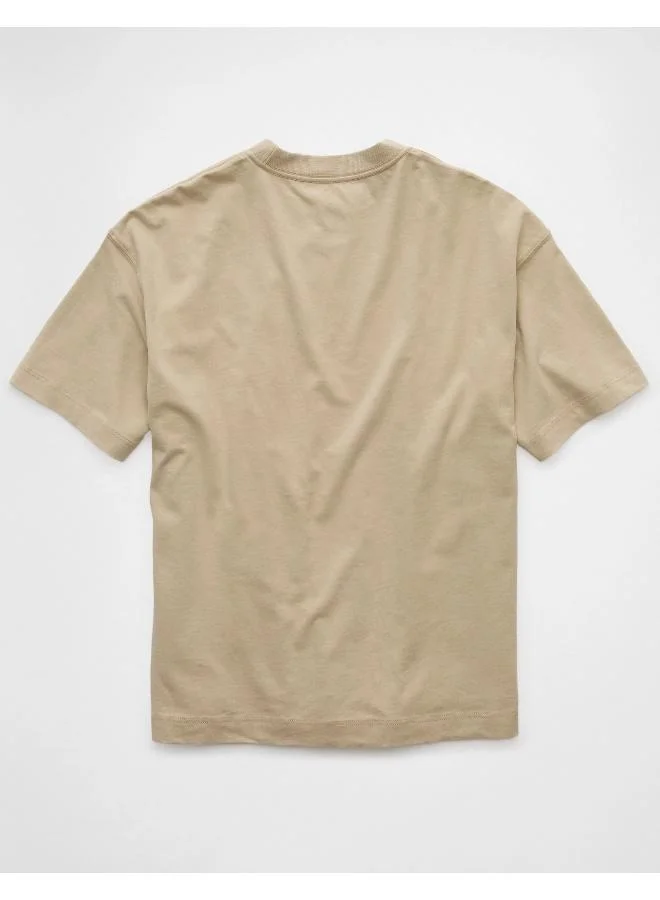 American Eagle AE Boxy Sueded Jersey T-Shirt