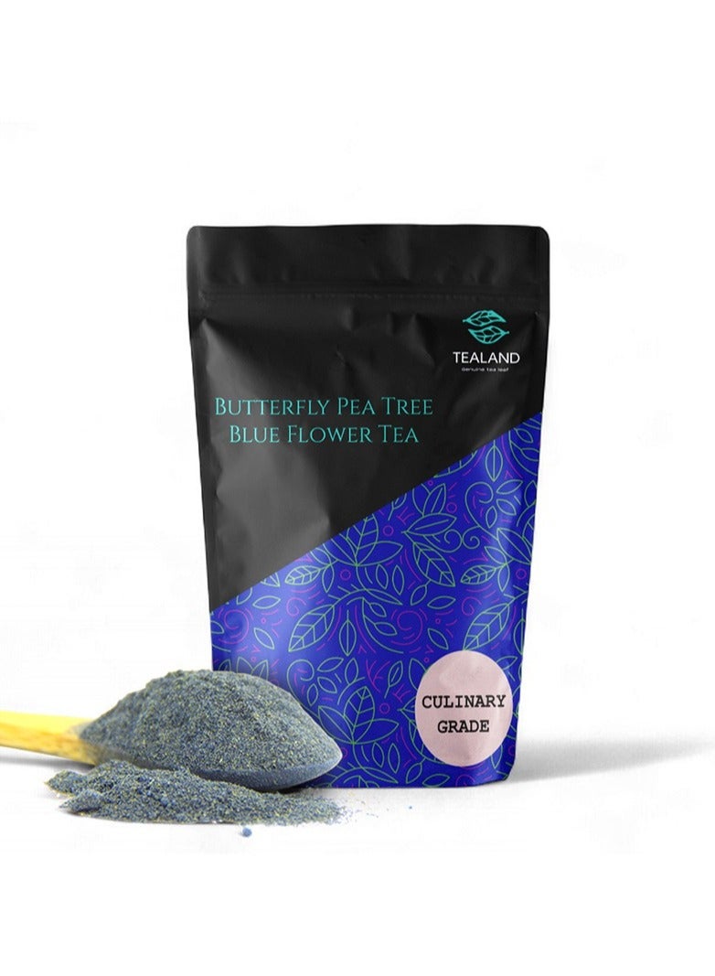 تيلاند مسحوق الشاي الأزرق الطهي تلوين الطعام الطبيعي التايلاندية السحلية Ternatea العشبية مضادات الأكسدة الغنية 100 جرام - Image 1