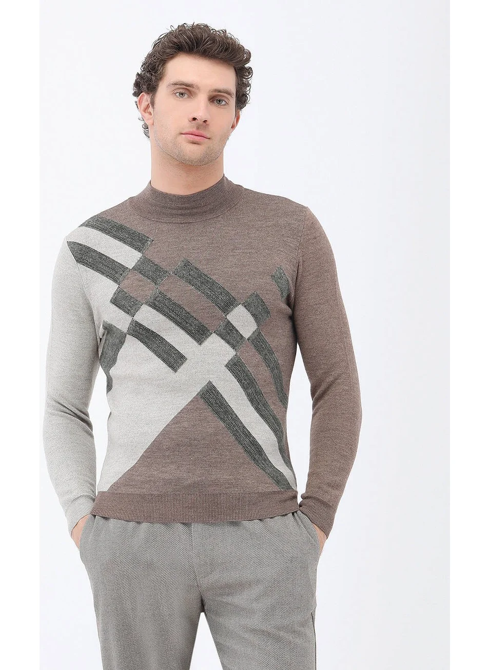 Kip Mink Half Turtleneck Wool Blend Knitwear