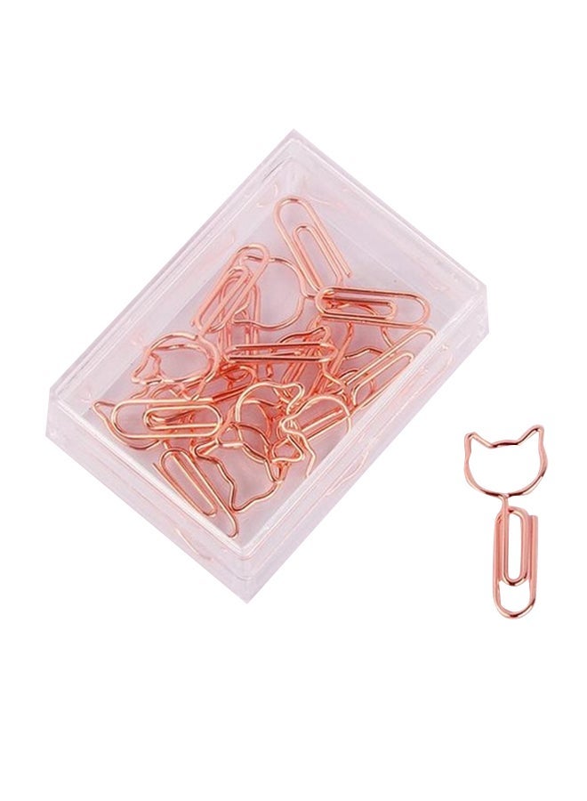 NIBEMINENT Metal Clip Bookmark Rose Gold