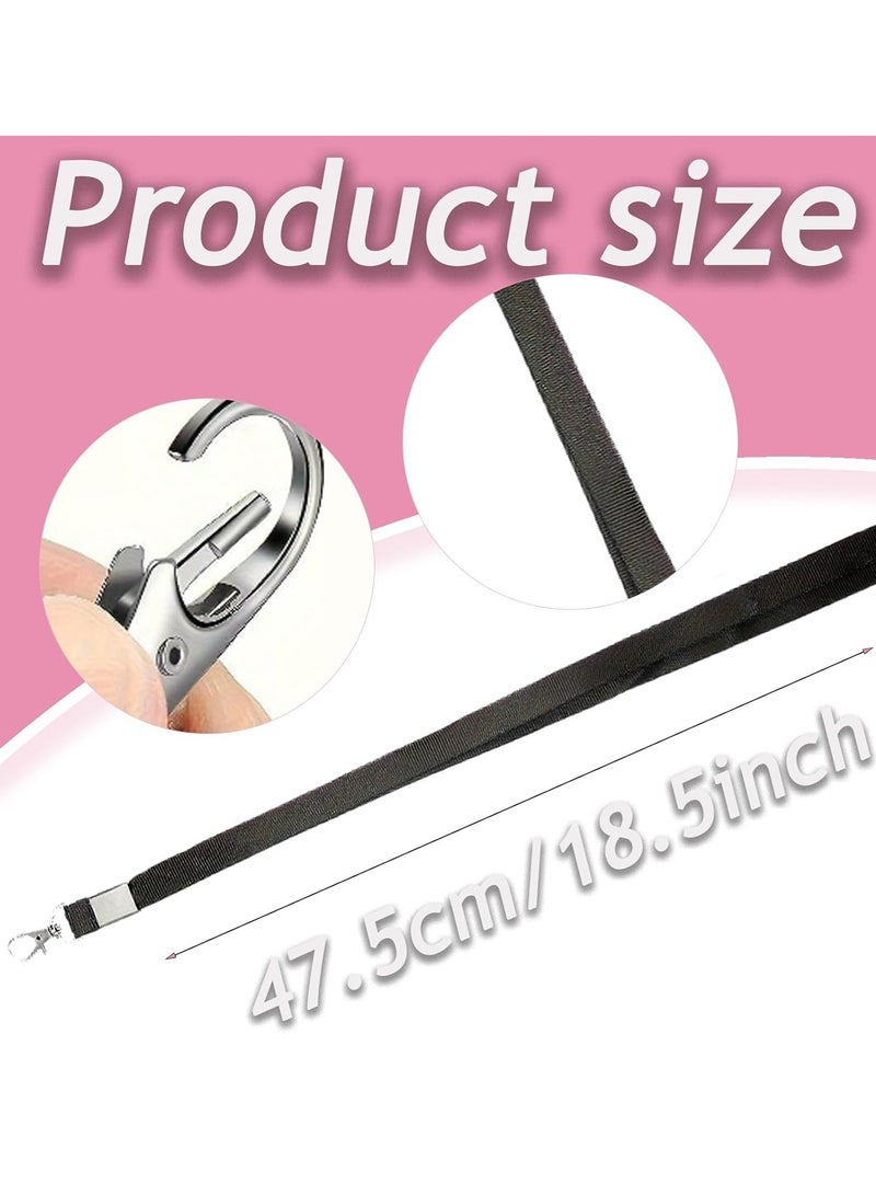 أوزيغالور حزمة من 2 أسلاك مقوى مع مقبض وحامل بطاقة للمكاتب والمدارس، أسود - Image 4