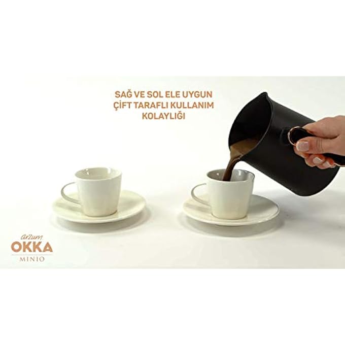 ارزوم اوكا ماكينة صنع القهوة التركية الكهربائية نصف الأوتوماتيكية مينيو باللون الذهبي - Image 4