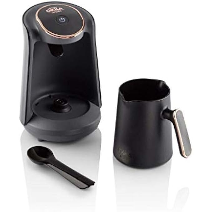 ارزوم اوكا ماكينة صنع القهوة التركية الكهربائية نصف الأوتوماتيكية مينيو باللون الذهبي - Image 2