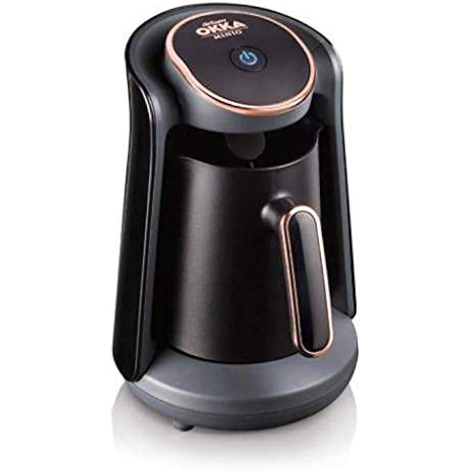 ارزوم اوكا ماكينة صنع القهوة التركية الكهربائية نصف الأوتوماتيكية مينيو باللون الذهبي - Image 1