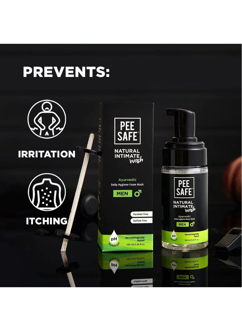 PEESAFE Intimate Wash for Men | Tea Tree Essential Oil | Ayurvedic | Mens Intimate Wash | Men Genital Wash | Mens Ball wash | Men's Intimate wash 100ml - Image 4
