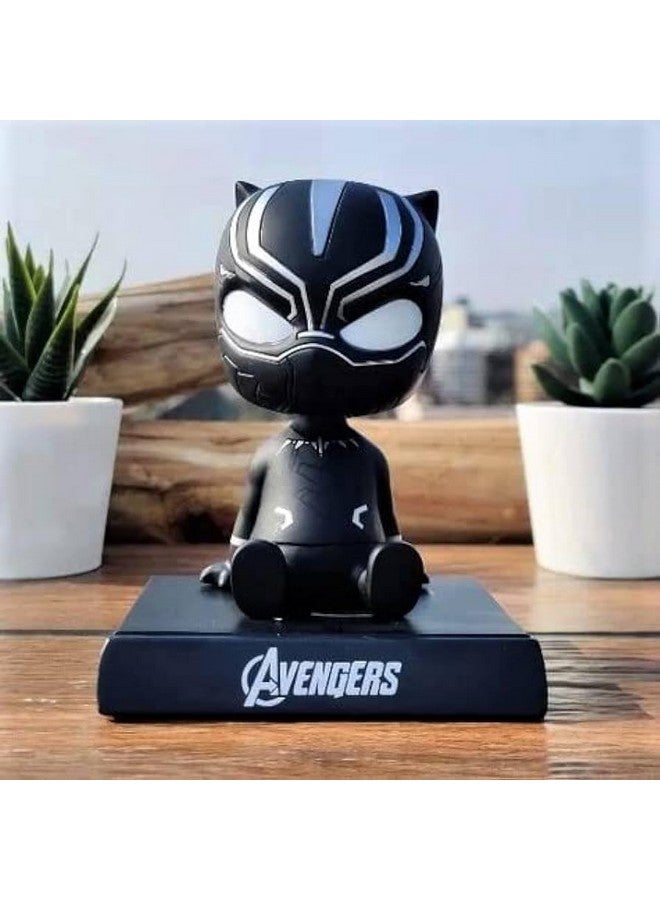 Trunkin Black Panther Bobblehead Superhero Figure for Car Dashboard, Desk & Table - Image 2