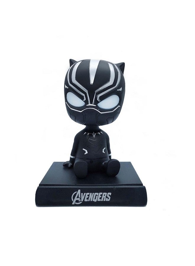 Trunkin Black Panther Bobblehead Superhero Figure for Car Dashboard, Desk & Table - Image 1