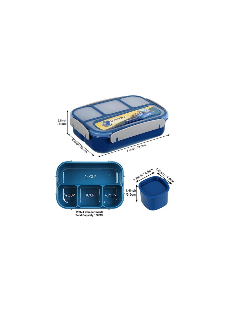 Dubkart Lunch Box Kids 1300ML-4 Compartment - Image 2