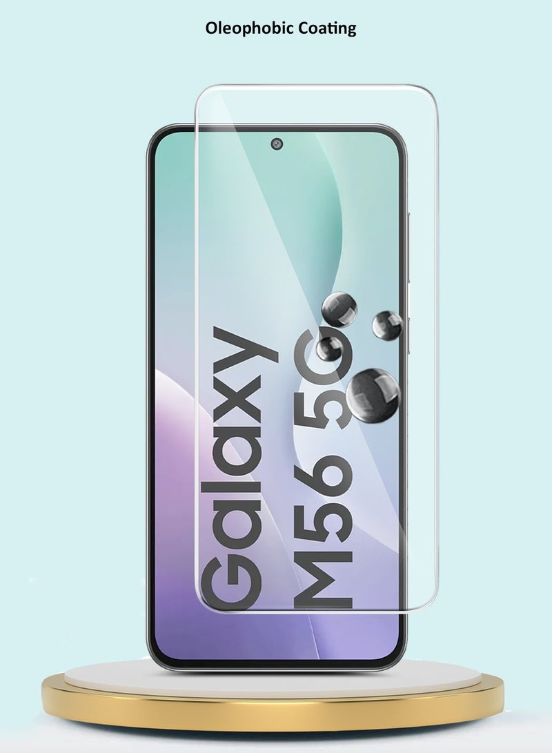 GMAX Samsung Galaxy M56 / Samsung Galaxy F56 5G 2025 GMAX Premium Series Curved Edges 9H 2.5D Tempered Glass Screen Protector - Clear - Image 5