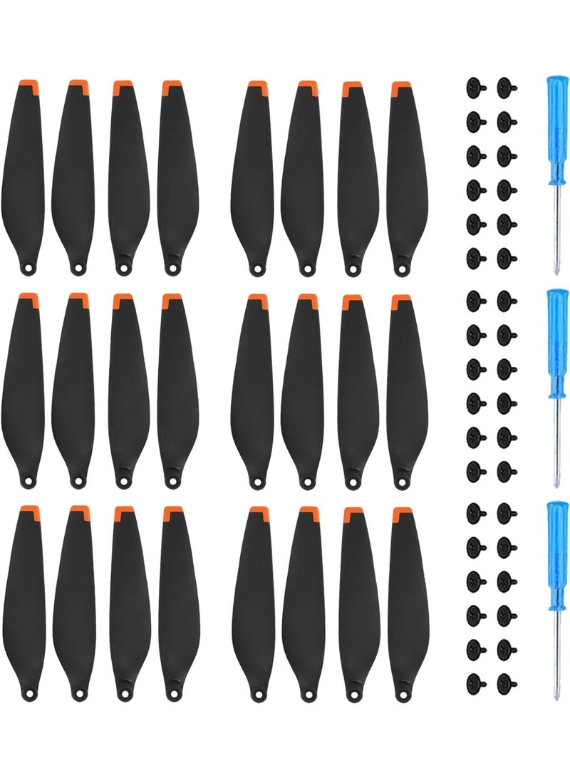 (24pcs) Replacement Propeller Blades Compatible with Mini 4 Pro & Mini 3 Pro Drones, Quick Release Prop Wings with Matching Screws and Screwdriver | 6030F Lightweight Blades for Stable Flight | Not Applicable for Mini 3 Standard Version - Image 1