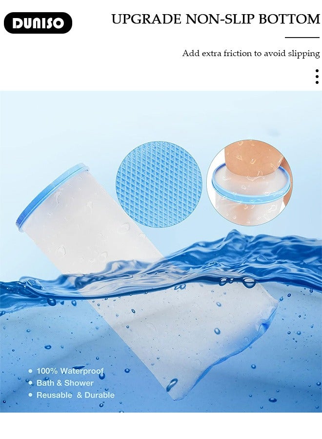 DUNISO Waterproof Leg Cast Cover for Shower Bath, Adult Watertight Leg Protector, Soft Comfortable Watertight Seal to Keep Wounds Dry, Repeatable Cast Cover Leg for Broken Surgery Leg, Foot, Ankle Wound and Burns - Image 3