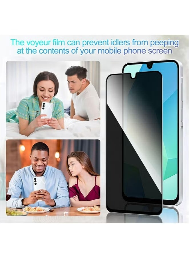 SNBFA 2 Pack Privacy Screen Protector for Samsung Galaxy A16 4G/5G,Anti-Spy Tempered Glass,Ultra HD, Anti-Scratch, Bubble-Free, Easy Install 9H Protective Glass - Image 3