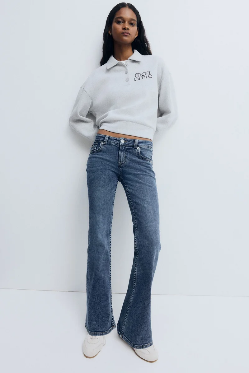 H&M  Flared Low Jeans for Women | Best Price UAE