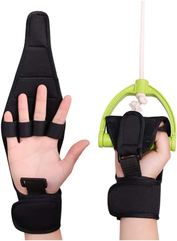 JOUDIYA Finger Splint Brace Gloves for Hemiplegia Stroke Rehabilitation, Adjustable Hand Training Grip Aid, Anti-Slip Wrist Support for Elderly Exercise - Image 1