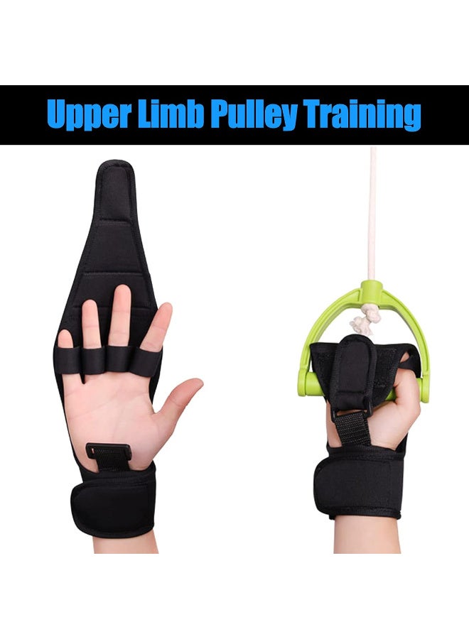 JOUDIYA Finger Splint Brace Gloves for Hemiplegia Stroke Rehabilitation, Adjustable Hand Training Grip Aid, Anti-Slip Wrist Support for Elderly Exercise - Image 2