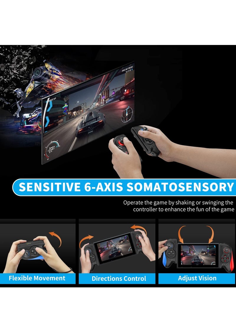 KASTWAVE Joycon Wireless Controller for Nintendo Switch,Joy Cons for Switch Sport, Joycons Pad Pro for Switch Support Turbo, Wake-up and 6-Axis, Replacement for Switch Joy con (Black)  - Image 5