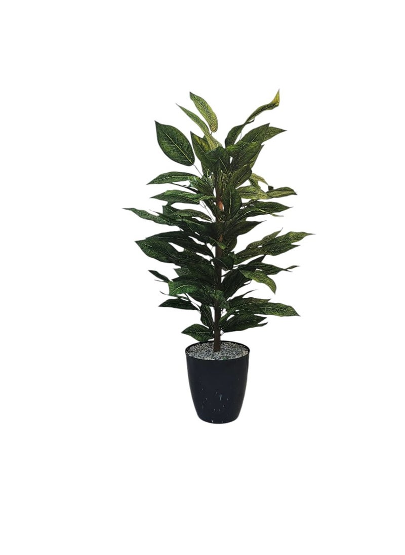 AL KHALDIYA Fix tree with black pot, 120 cm tall 