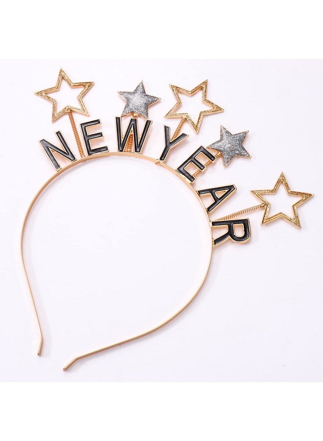 HZEYN New Year Headbands Glitter Star Bopper New Year Tiara Headband Hairband Hair Accessories New Year (New Year) - Image 2